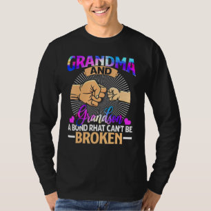 Grandma And Grandson Matching A Bond Cant Be Broke T-Shirt