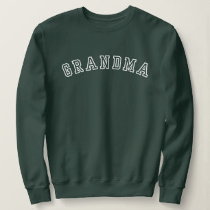 Grandma Athletic Outlined Text Sweatshirt