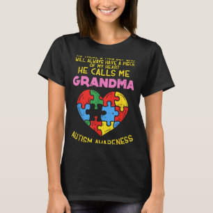 Grandma Autism Awareness Shirt Austistic Boy Piece