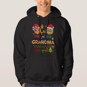 Grandma Baby Gender Reveal Christmas Gingerbread B Hoodie