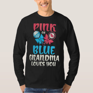 Grandma Baby Party Baby Shower Nana Gender Reveal T-Shirt