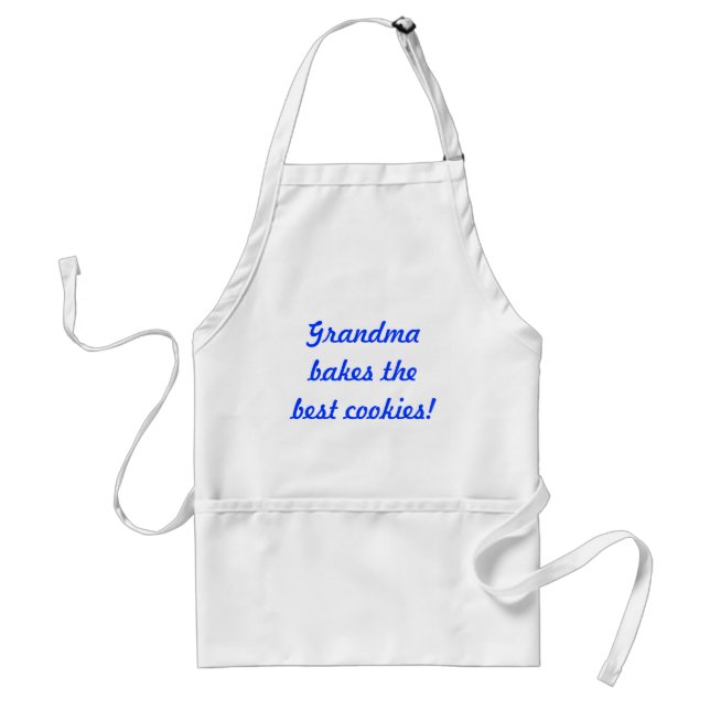 Grandma bakes the best cookies Apron (Front)