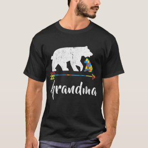Grandma Bear Autism Awareness Proud Autism Mum T-Shirt