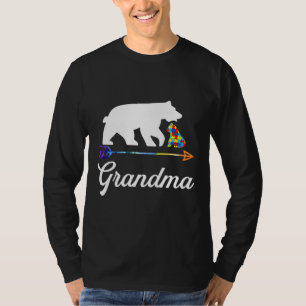 Grandma Bear Autism Awareness Proud Autism Mum T-Shirt