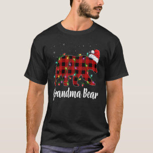 Grandma Bear Buffalo Red Plaid Matching Family Chr T-Shirt