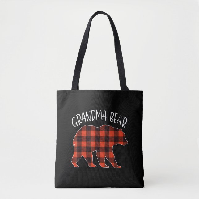 Grandma Bear Christmas   Tote Bag (Front)