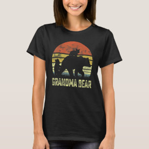 Grandma Bear Matching Family Cub 2 kids Mother's D T-Shirt