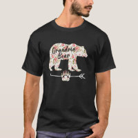 Grandma Bear Matching Family Floral Bear Mothers D