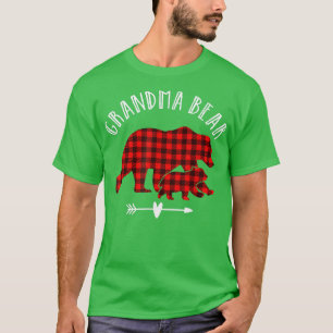 Grandma Bear Red Plaid Shirt Red Plaid Bear Mother