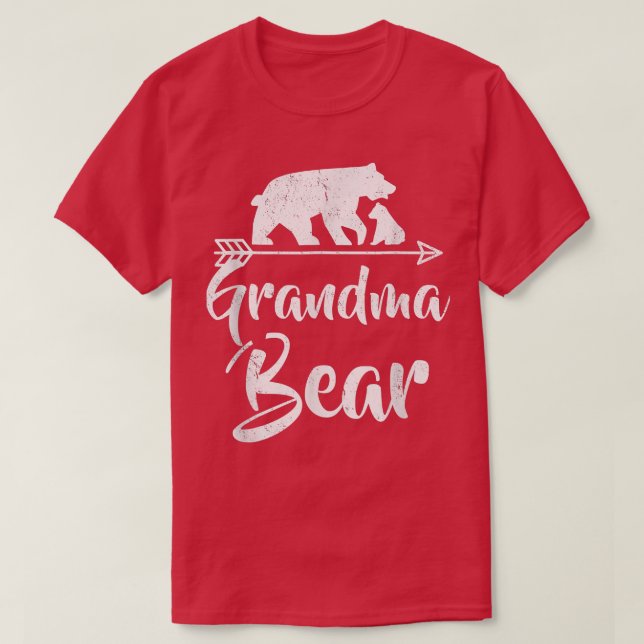 Grandma Bear T  Best Gift Mother's  Father's Day  T-Shirt (Design Front)