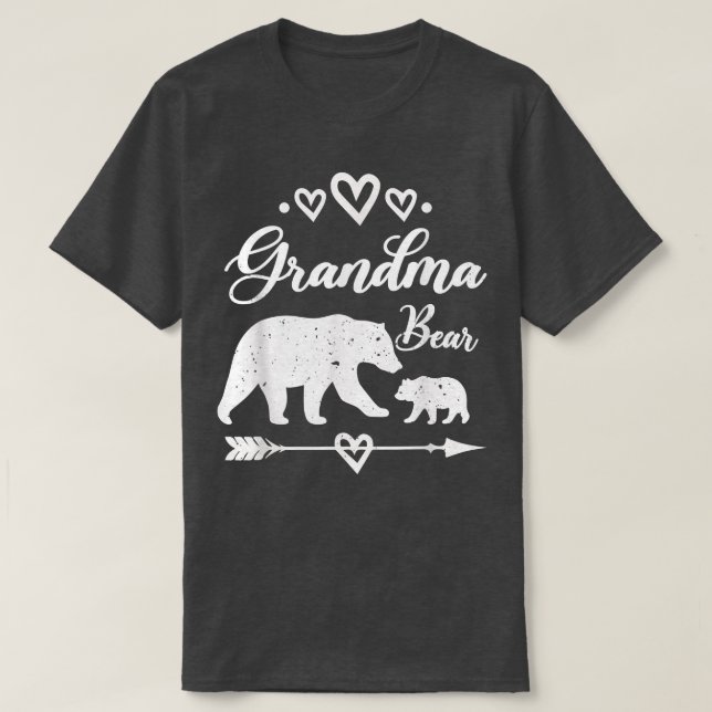 Grandma Bear T Shirt Best Mother's Father's Day  (Design Front)