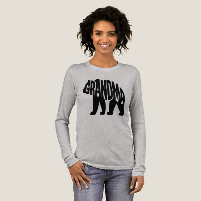 Grandma Bear  Tri-Blend Shirt (Full Front)