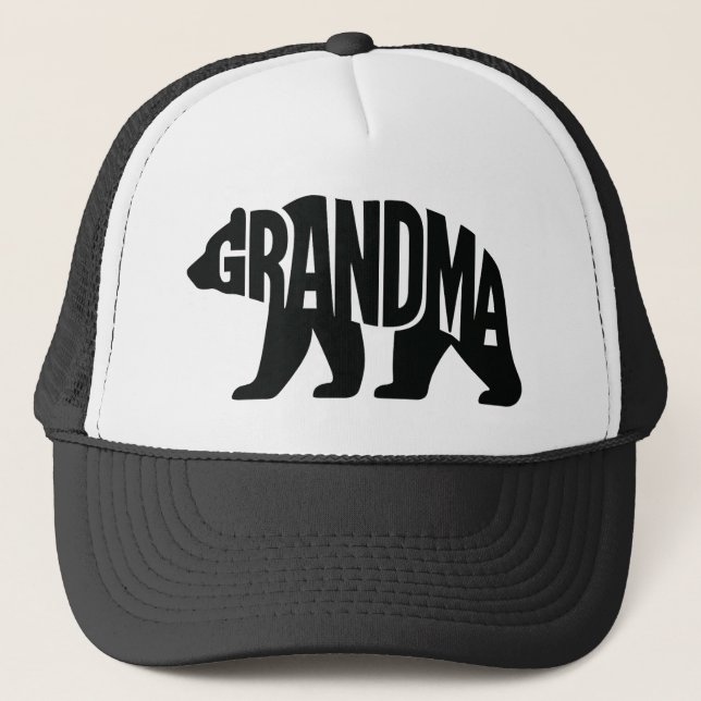 Grandma Bear Trucker Hat (Front)