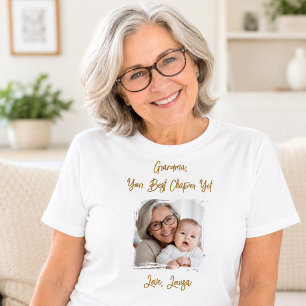 Grandma Best Chapter Photo Grandchild T-Shirt