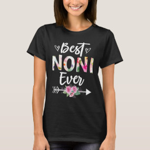 Grandma Best Noni Ever Mothers Day Flower Women T-Shirt
