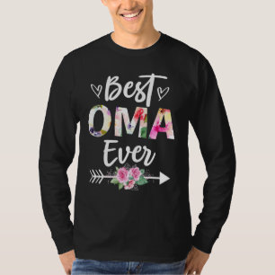 Grandma   Best Oma Ever Mothers Day Flower Women T-Shirt