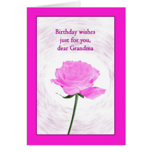 Grandma Birthday Beautiful Pink Rose