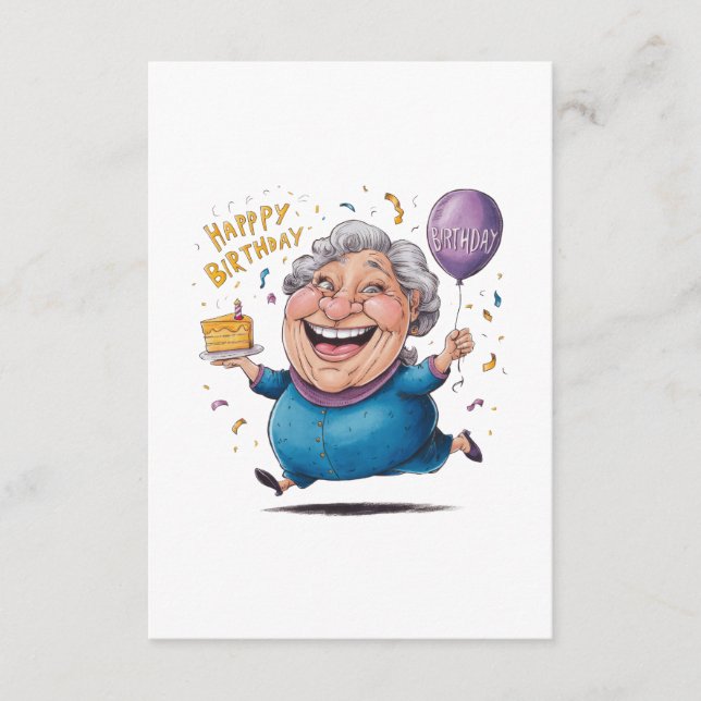 Grandma Birthday Celebration Enclosure Card (Front)