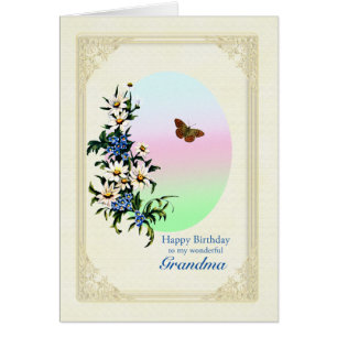 Grandma Birthday with Flowers