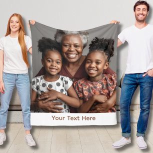 Grandma Blanket Personalised Fleece Cosy Gift Idea