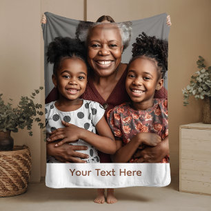 Grandma Blanket Personalized Sherpa Cozy Gift Idea
