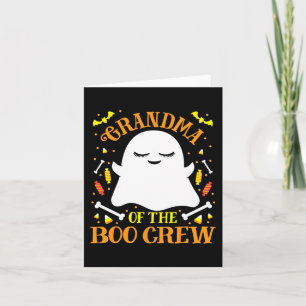 Grandma Boo Crew Ghost Matching Family Set  Hallow Card