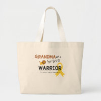 grandma brave warrior cancer lion Tote Bag