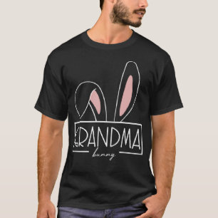 Grandma Bunny Costume Egg Hunt Family Rabbit Ears  T-Shirt
