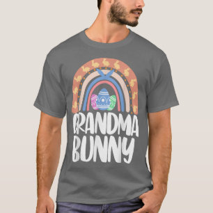Grandma Bunny Easter Rainbow Love Funny Women East T-Shirt