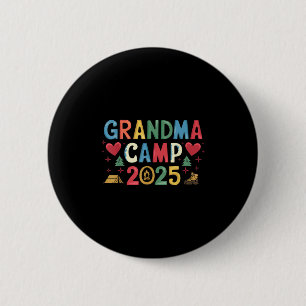 Grandma Camp 2025 Cousins Summer Vacation Camping  6 Cm Round Badge