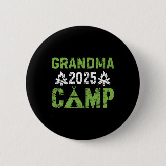 Grandma Camp 2025 Family Vacation Summer Camping C 6 Cm Round Badge
