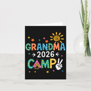 Grandma Camp 2026 Family Vacation Summer Camping Card