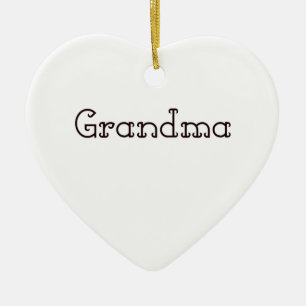 Grandma Ceramic Tree Decoration