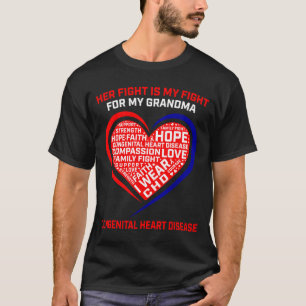 Grandma Chd Awareness Month Products Heart Disease T-Shirt