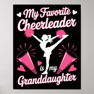 Grandma Cheerleading Favorite Cheerleader Is Grand Poster