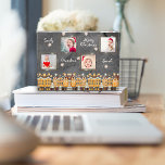 Grandma Christmas Ginger Cookie Photo Grid Collage<br><div class="desc">Template photo block for Grandma with a Christmas theme and a 4 photos display grid. This is the perfect holiday season gift, the Photo Block Gift - a cherished keepsake that combines elegance, personalisation, and the warmth of family memories. This beautifully designed photo memory keepsake is a true standout. Against...</div>