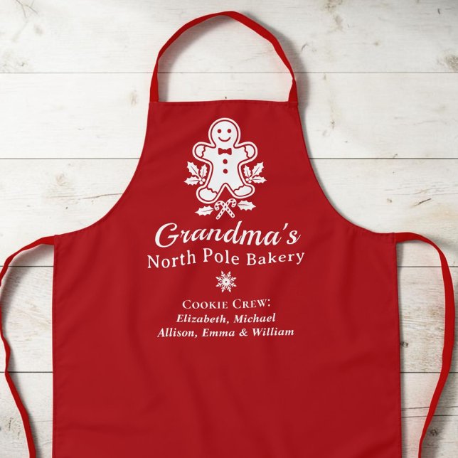 Grandma Christmas Holiday Baking Apron (Grandma Christmas Holiday Baking Apron)
