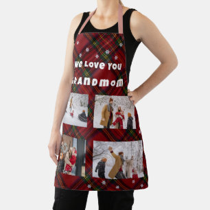 Grandma Christmas Photo Gift Apron