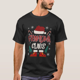 Grandma Claus Christmas Costume Family Matching T- T-Shirt