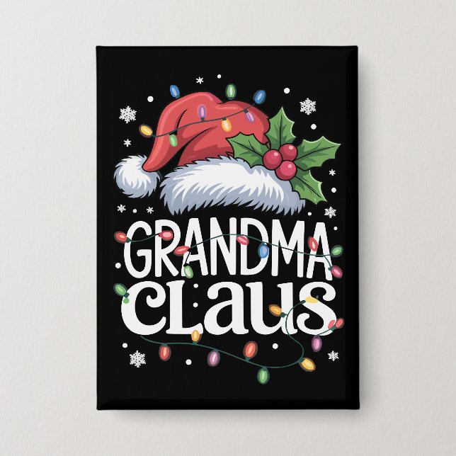 Grandma Claus Christmas Lights Pajama Family Match (Front)