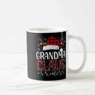 Grandma Claus Christmas Lights Pajama Family Match Coffee Mug