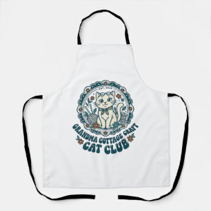 Grandma Cottage Craft Cat Pet Lover Shirt Art - Gr Apron