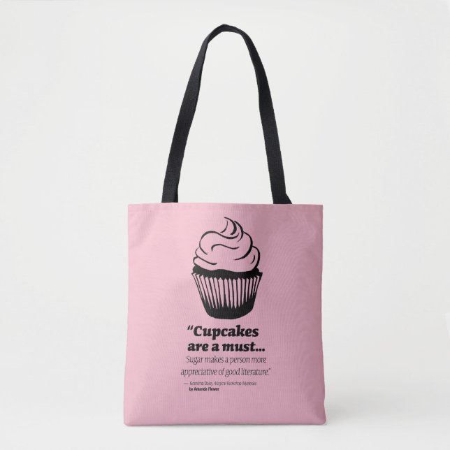 Grandma Daisy Cupcake Tote Bag (Front)