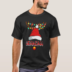 Grandma Deer Matching Family Christmas Reindeer Fa T-Shirt