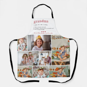 Grandma Definition   8 Photo Personalised Apron