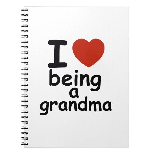grandma design spiral notebook (Front)