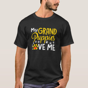 Grandma Dogs Puppy Lover Gift My Grandpuppies Love T-Shirt