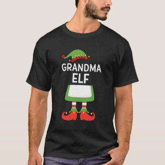 Grandma Elf Cute Matching Family Christmas Grandmo T-Shirt