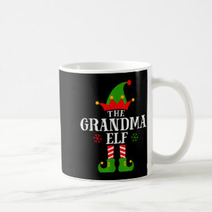 Grandma Elf Funny Matching Family Christmas Pajama Coffee Mug