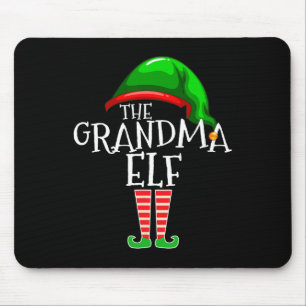 Grandma Elf Group Matching Family Christmas  Mouse Pad